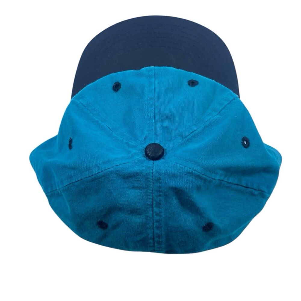 Vintage 90s Hawaii Snapback Hat Cap Teal Black Adjustable Embroidered Logo OS - Picture 5 of 7